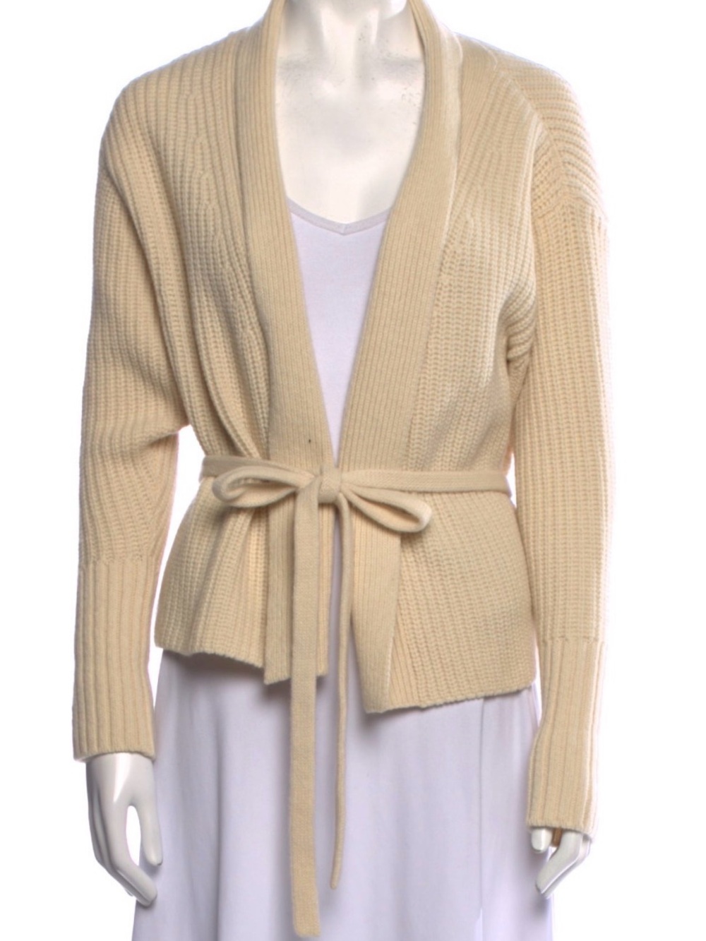 Moussy Wool & Cashmere Tie Wrap Cardigan